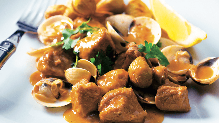 Carne com Ameijoas